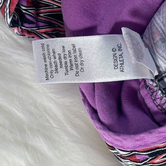 Athleta Ariel Fo Sho Thistle Print Shorts Sz 2/XS - Picture 7 of 9